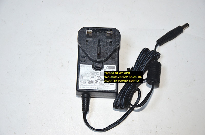 *Brand NEW* 12V 3A APD WA-36A12R AC DC ADAPTER POWER SUPPLY